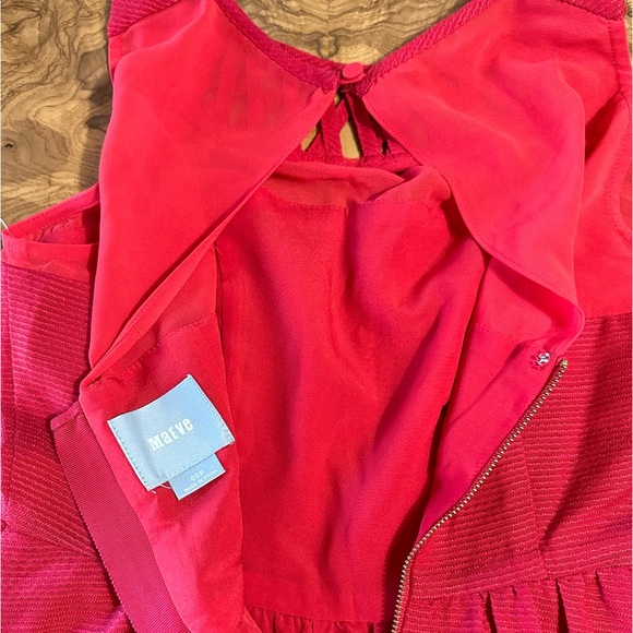 Maeve by Anthropologie Sleeveless Red Mini A-line Dress - size 00 Petite - Picture 4 of 10
